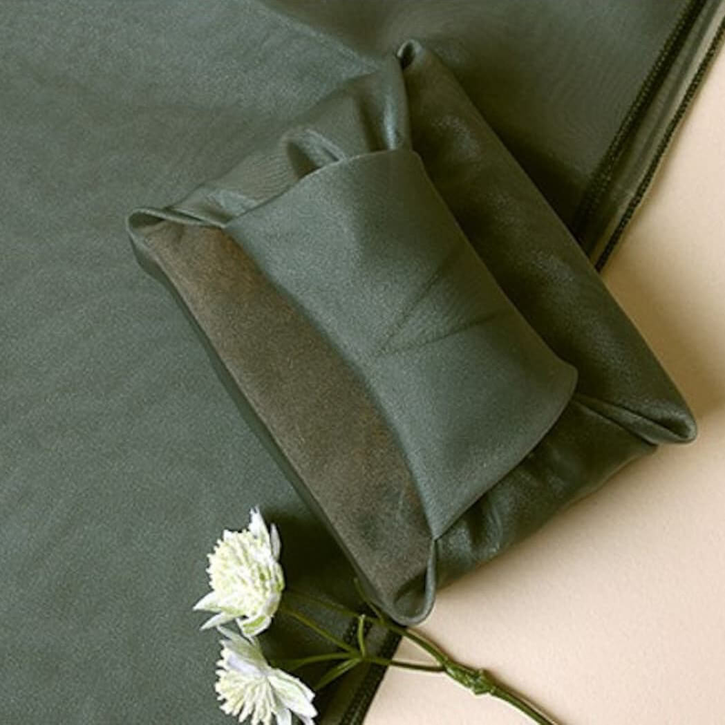 A beautiful gift wrapped in a green bojagi fabric